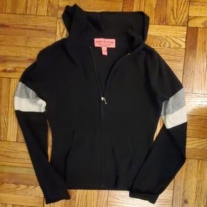 JUICY COUTURE Bla hooded 100% cashmere sweater - M